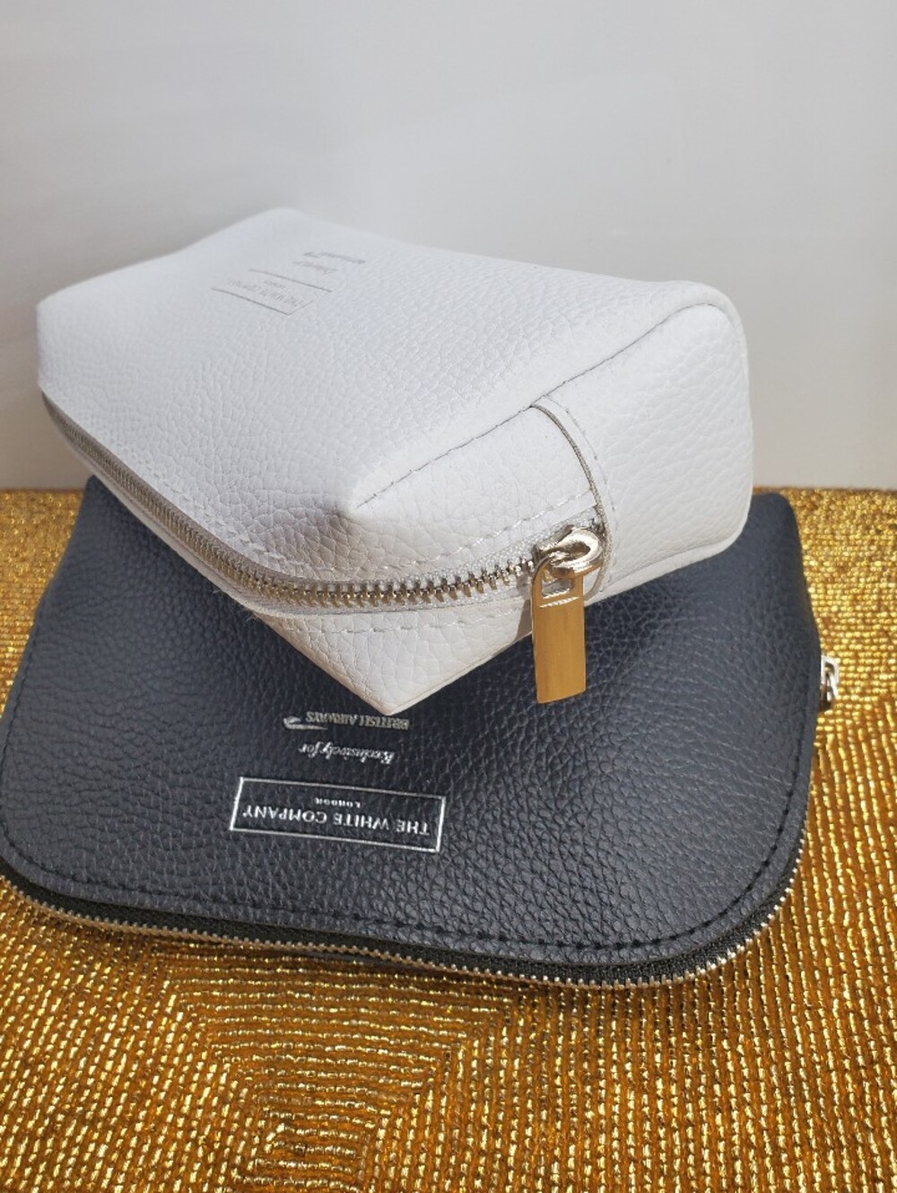 BRITISH AIRWAYS (2) Club World The White Company Amenity Kit Cases EMPTY (VS)